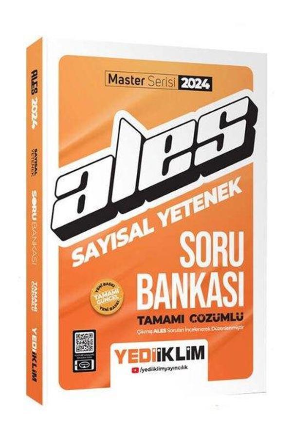 2024 ALES Sayısal Yetenek Tamamı Çözümlü Soru Bankası - Yediiklim Yayınları - Image 1