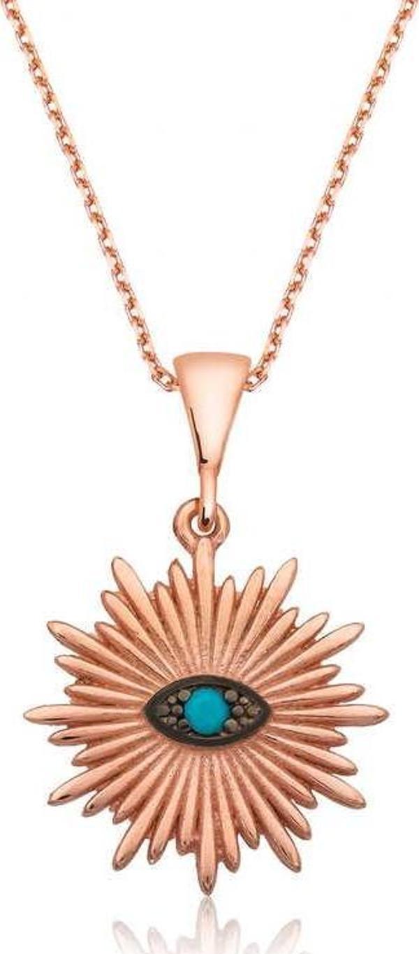 himarry 925 Ayar Gümüş Nazar Göz Gümüş Kolye - Image 1