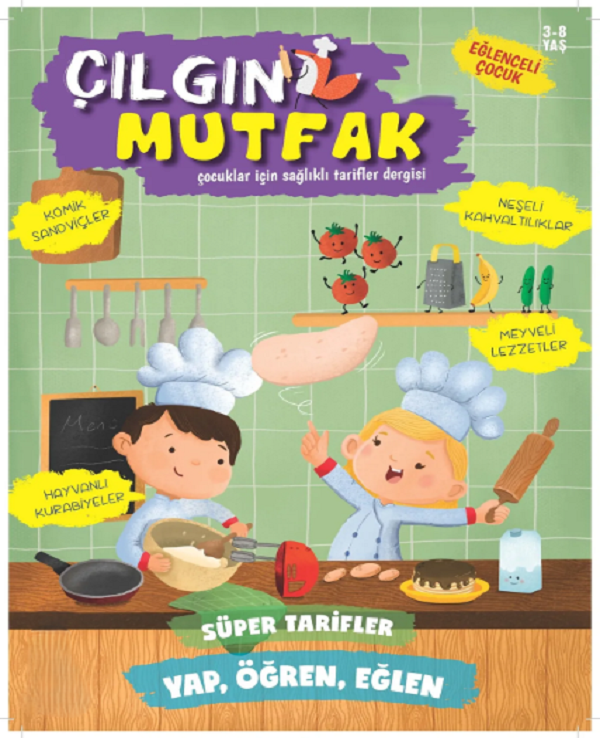 EĞLENCELİ ÇOCUK-ÇILGIN MUTFAK 1 YIL ABONELİK ( YILDA 3 SAYI ) - Turkuvaz Dergi - Image 1