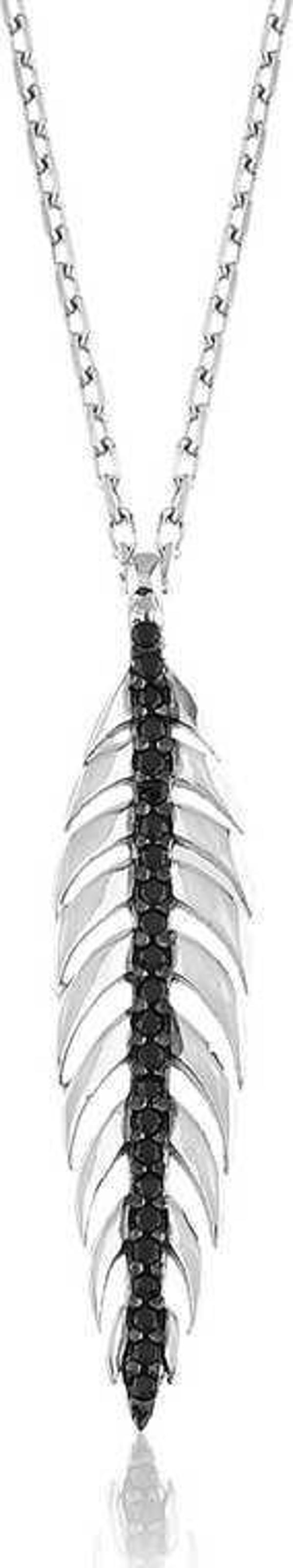 himarry 925 Ayar Gümüş Yaprak Kadın Gümüş Kolye - Image 1