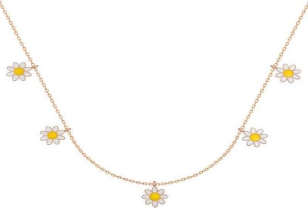 himarry 925 Ayar Gümüş Papatya Şans Kadın Gümüş Kolye - Image 1