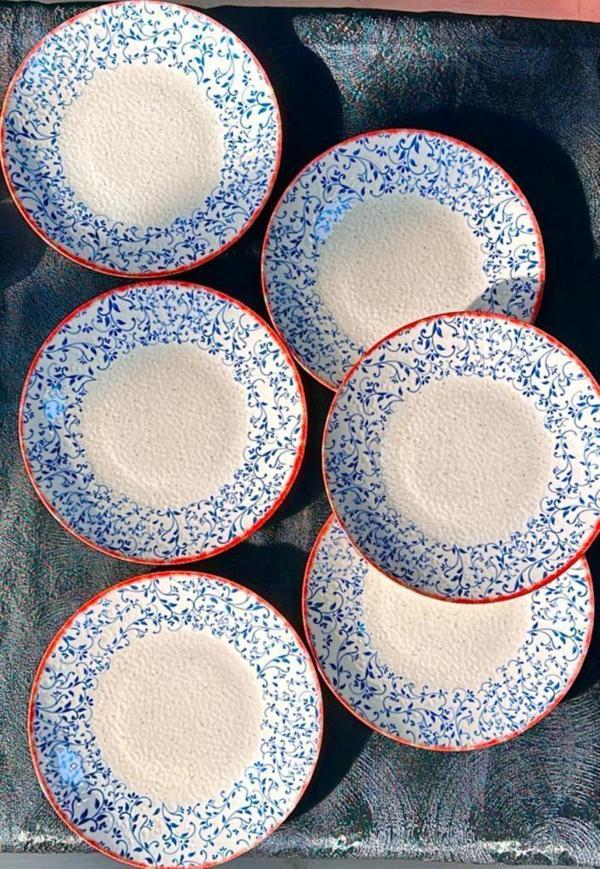 Güral Porselen Liva 6 Parça Servis Tabağı 25 Cm - Image 1