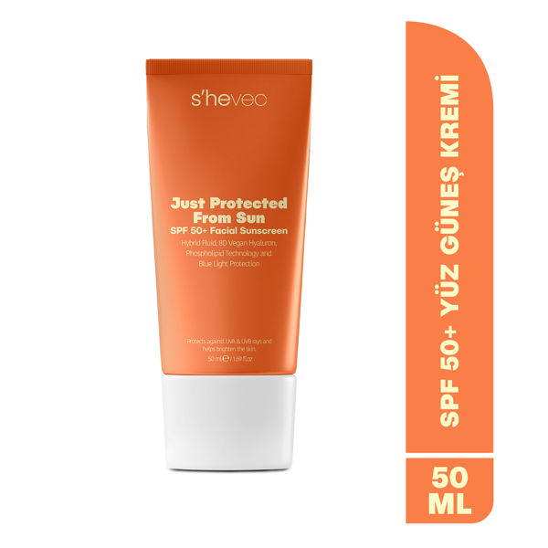 JUST PROTECTED FROM SUN - SPF50+ Leke Karşıtı Yüksek Korumalı Güneş Kremi | Tüm Cilt Tipleri 50ml - Image 1