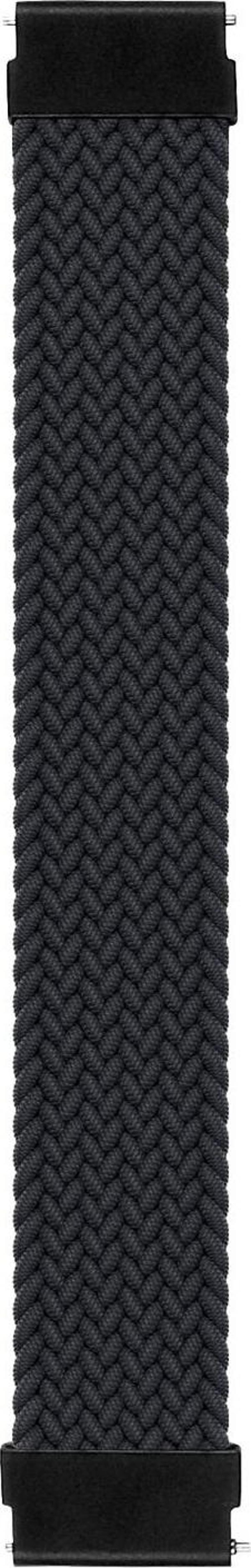 Microsonic Garmin Vivoactive 3 Kordon, (Small Size, 135mm) Braided Solo Loop Band Siyah - Image 1
