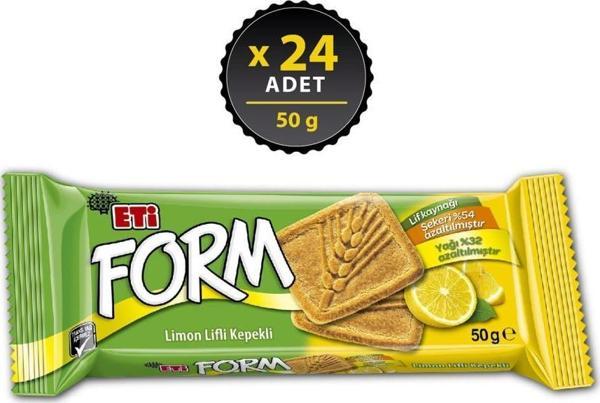 Eti Form Limon Lifli Kepekli Bisküvi 50 gr x 24 Adet - Image 1