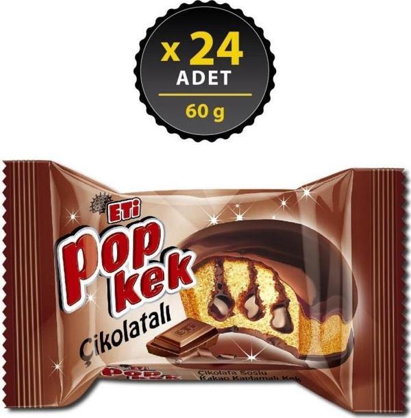 Eti Popkek Çikolatalı 60 gr x 24 Adet - Image 1