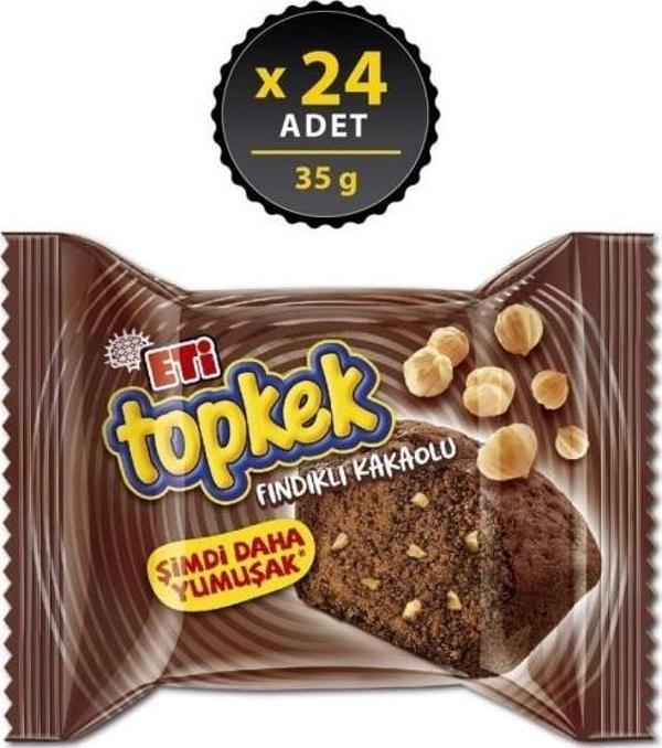 Eti Topkek Fındıklı Kakaolu 35 gr x 24 Adet - Image 1
