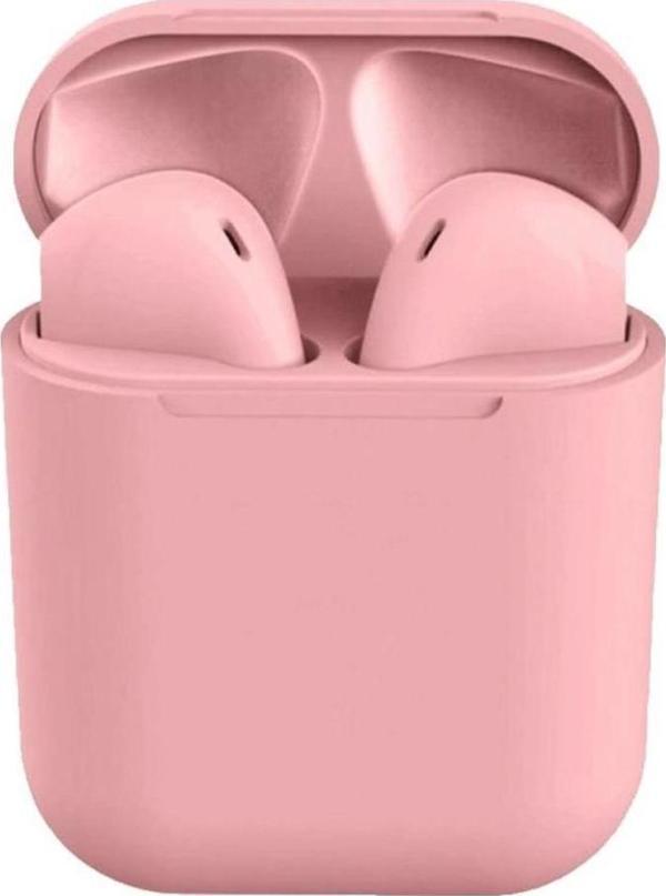Torima İ12 İnpods Bluetooth Kulaklık Pop Up 5.0 Stereo Mat Pembe - Image 1