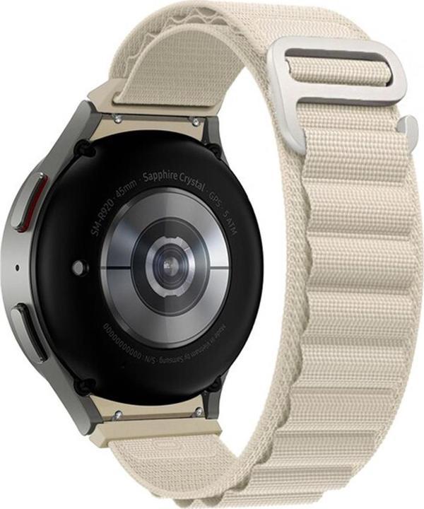 Microsonic Samsung Galaxy Watch 4 Classic 46mm Kordon Alpine Loop Bej - Image 1