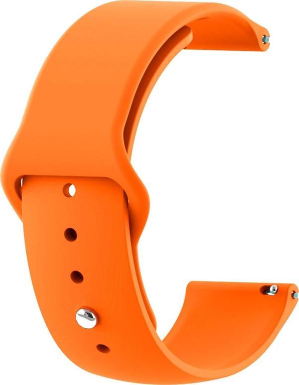 Microsonic Samsung Galaxy Watch 4 40mm Silicone Sport Band Turuncu - Image 1