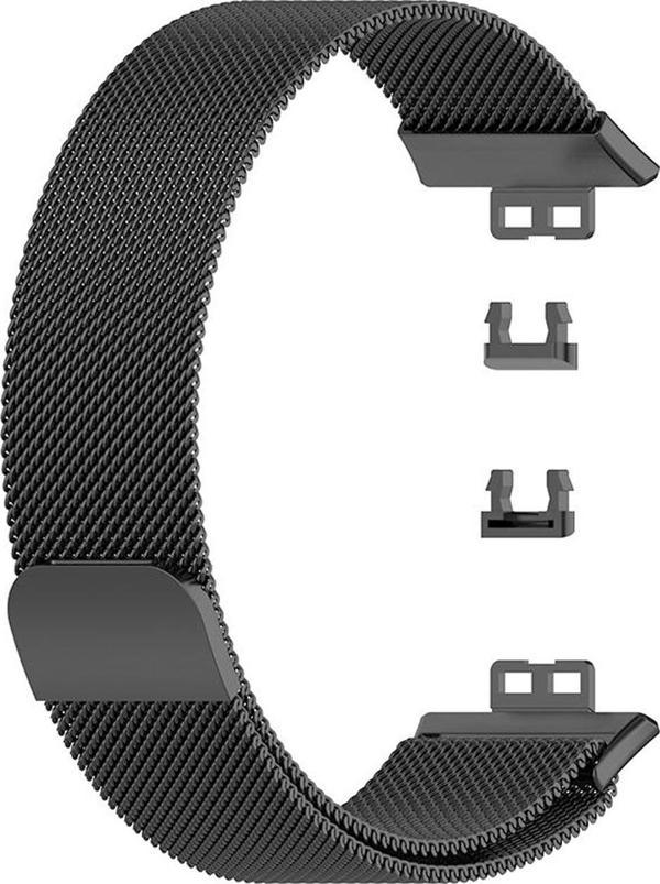 Microsonic Huawei Watch Fit Milanese Loop Kordon Siyah - Image 1