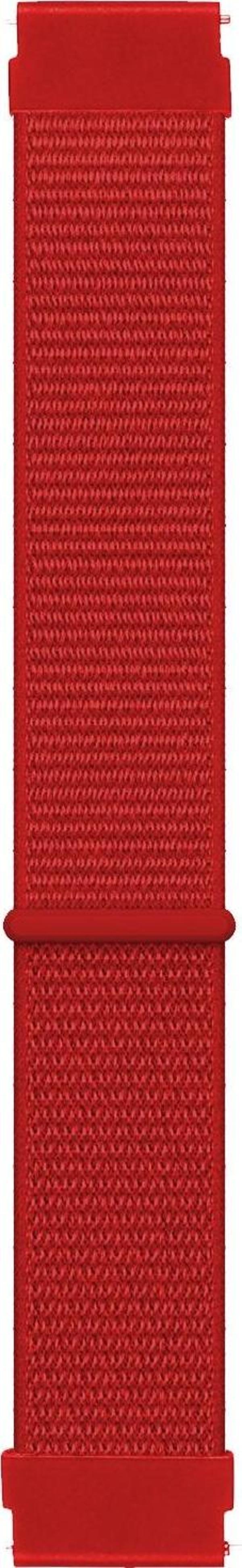 Microsonic Samsung Galaxy Watch Active 2 40mm Hasırlı Kordon Woven Sport Loop Kırmızı - Image 1