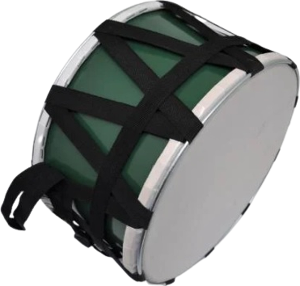 KCD-30PP-GR ÇOCUK DAVULU KONTRAPLAK YEŞİL 30 CM + TOKMAK ÇUBUK HEDİYE - Image 1