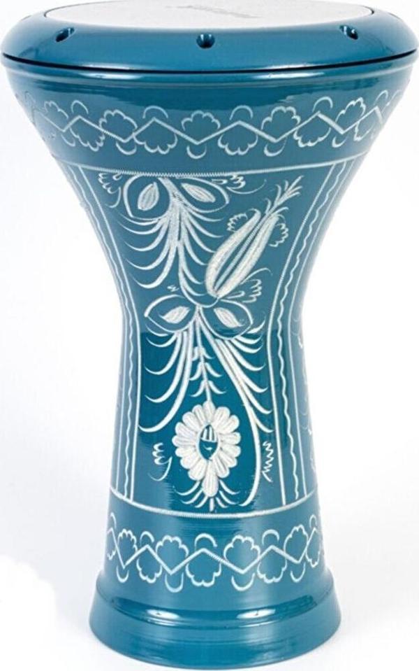 MASTERWORK ÇÖMLEK DARBUKA ERZİNCAN İŞLEMELİ MAVİ - Image 1