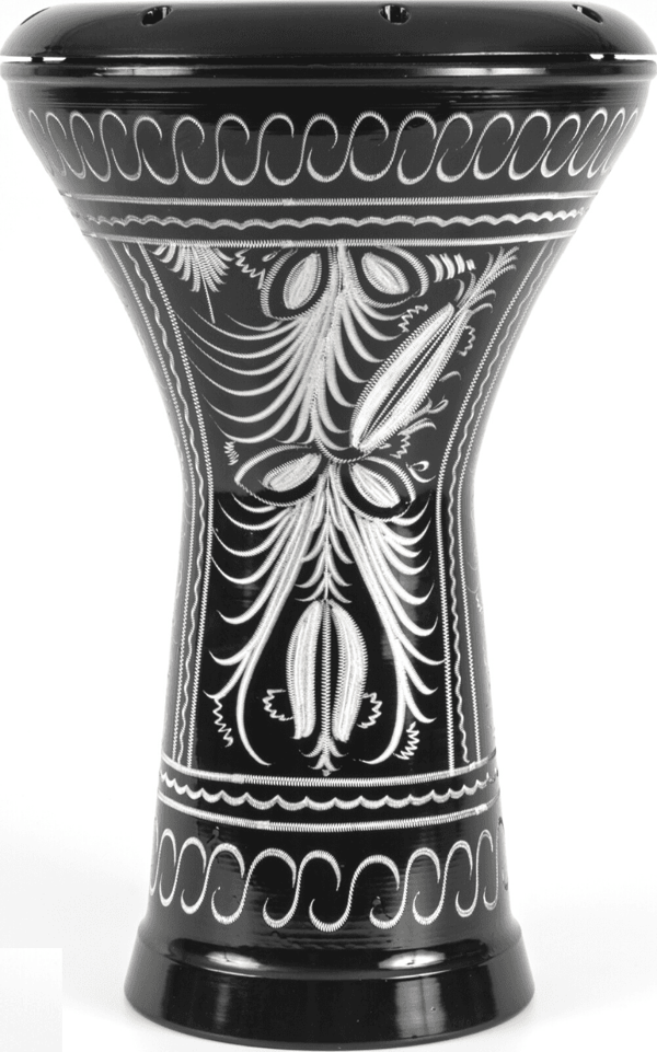 MASTERWORK ÇÖMLEK DARBUKA ERZİNCAN İŞLEMELİ SİYAH - Image 1