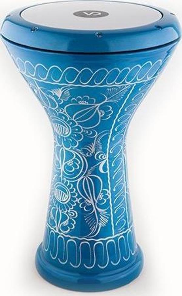 VATAN 3029M ERZİNCAN İŞLEMELİ MAVİ ÇÖMLEK DARBUKA - Image 1