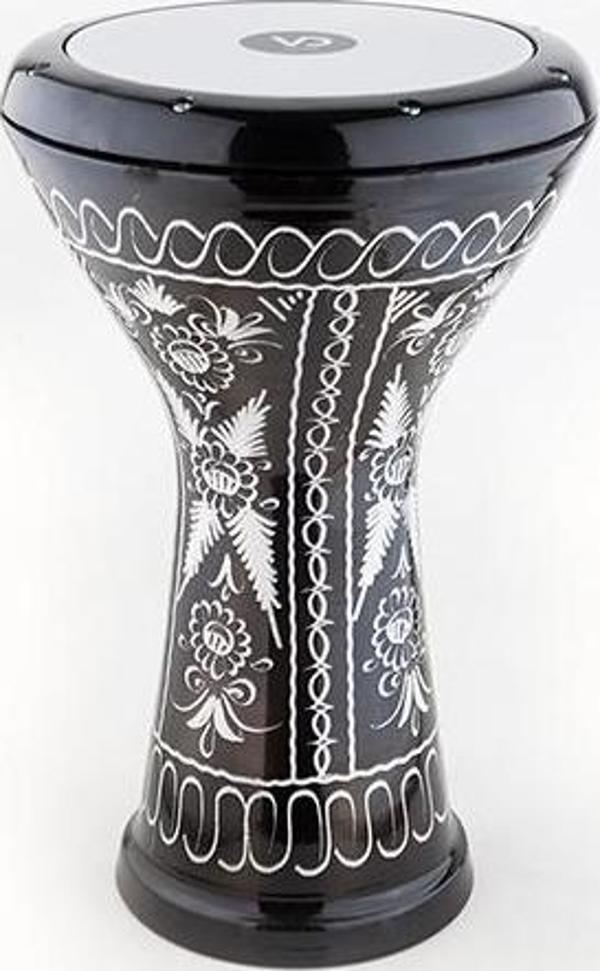 VATAN 3029S ERZİNCAN İŞLEMELİ SİYAH ÇÖMLEK DARBUKA - Image 1