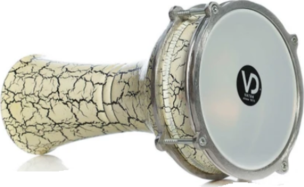 VD-144B VATAN 4 NO ÇATLAK BOYA DARBUKA SİYAH-BEYAZ - Image 1