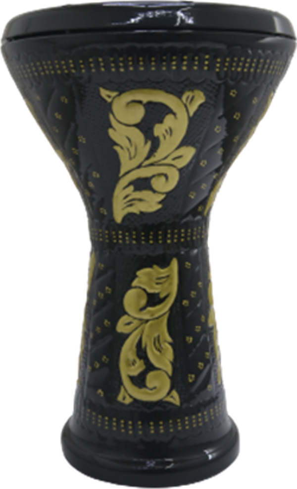 VD-3050 VATAN ÇÖMLEK KIRMIZI DARBUKA SARI YALDIZLI - Image 1