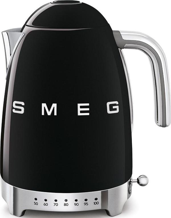 Smeg Klf04Bleu Retro Siyah Isı Ayarlı 2400 Watt 1.7 Litre Çelik Kettle - Image 1
