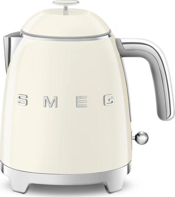 Smeg KLF05CREU 50's Style 0.8 Litre Krem Mini Kettle - Image 1