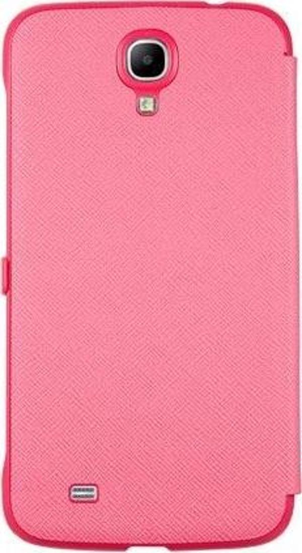 Anymode i9200 Galaxy Mega 6.3 ile Uyumlu View Case Pencereli Kılıf Pembe - Image 1