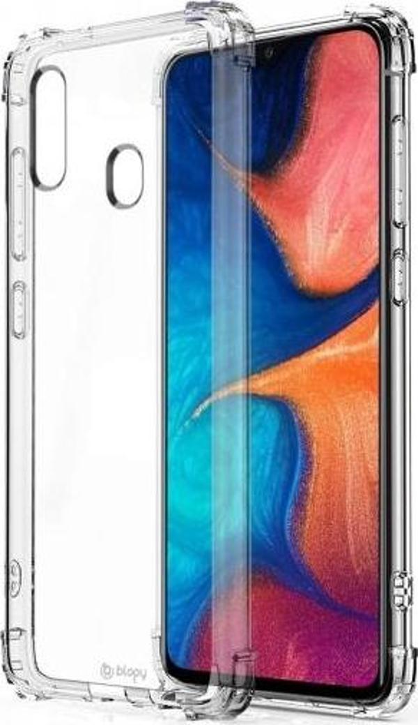 Blogy Galaxy A20 ile Uyumlu Crystal Fit Kılıf Crystal Clear - Image 1