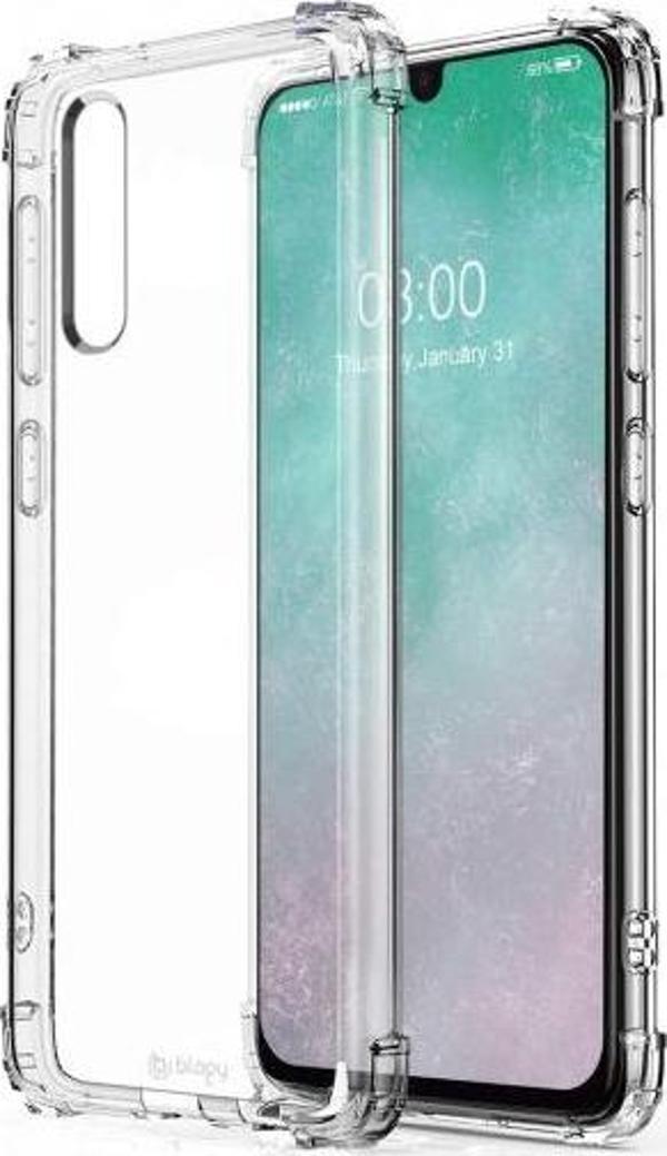 Blogy Galaxy A50 ile Uyumlu Crystal Fit Kılıf Crystal Clear - Image 1