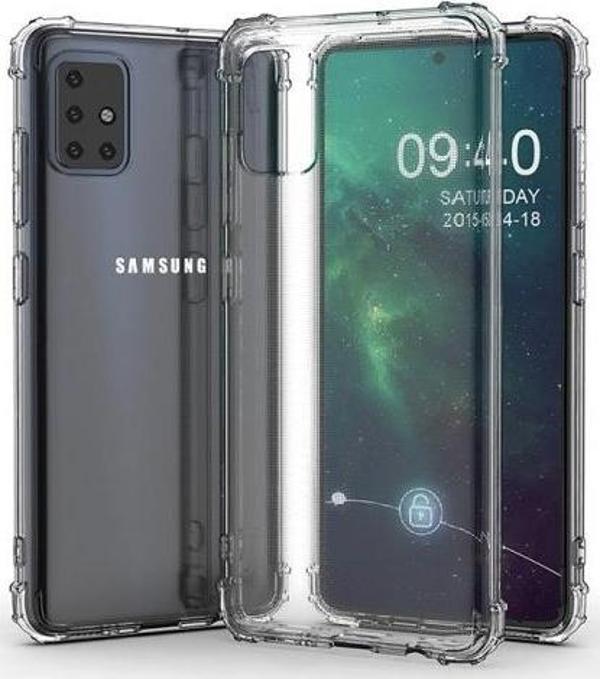 Blogy Galaxy A51 ile Uyumlu Crystal Fit Kılıf Crystal Clear - Image 1