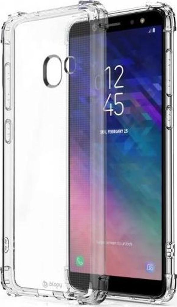 Blogy Galaxy A6 ile Uyumlu Crystal Fit Kılıf Crystal Clear - Image 1