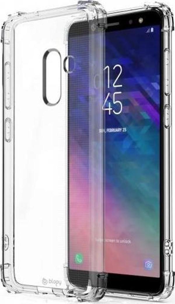 Blogy Galaxy A6 Plus ile Uyumlu Crystal Fit Kılıf Crystal Clear - Image 1