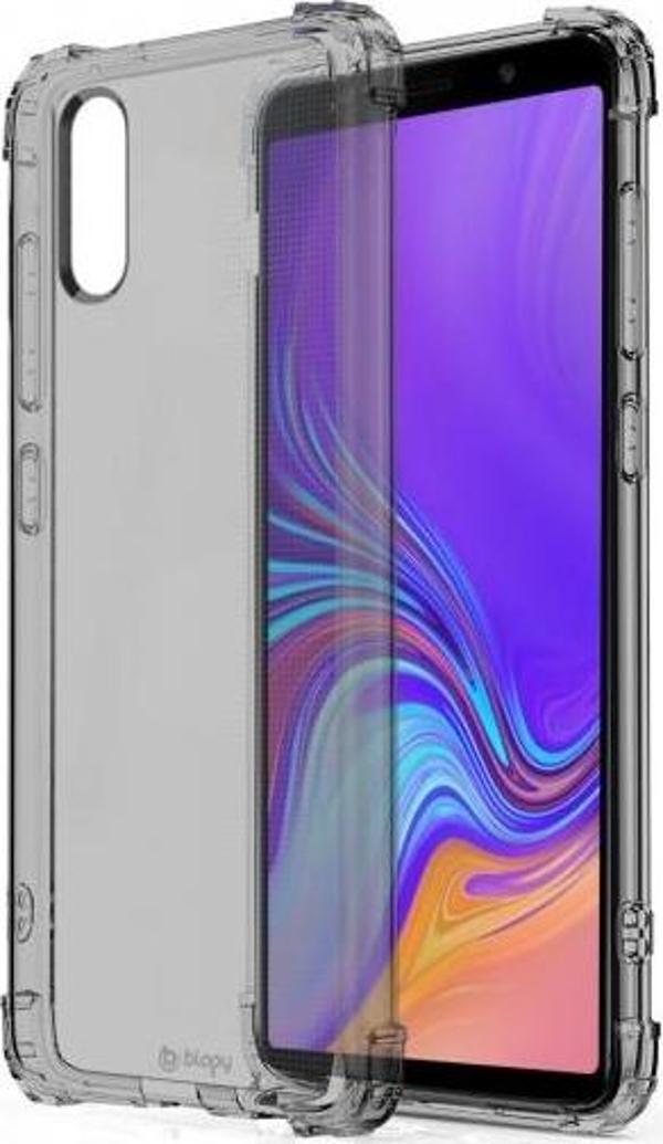 Blogy Galaxy A7 2018 ile Uyumlu Crystal Fit Kılıf Smoke Black - Image 1