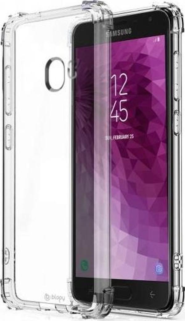 Blogy Galaxy J4 ile Uyumlu Crystal Fit Kılıf Crystal Clear - Image 1