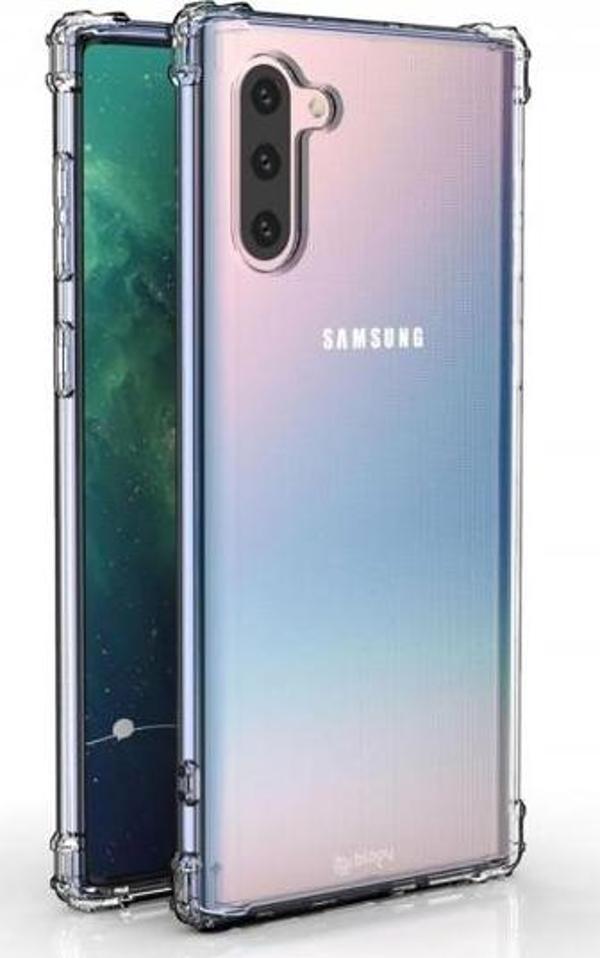 Blogy Galaxy Note 10 ile Uyumlu Crystal Fit Kılıf Crystal Clear - Image 1