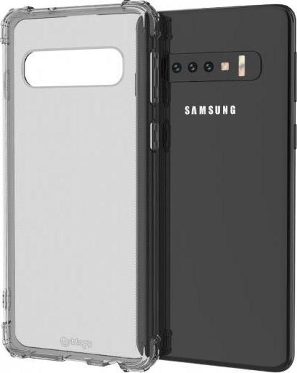 Blogy Galaxy S10 ile Uyumlu Crystal Fit Kılıf Smoke Black - Image 1