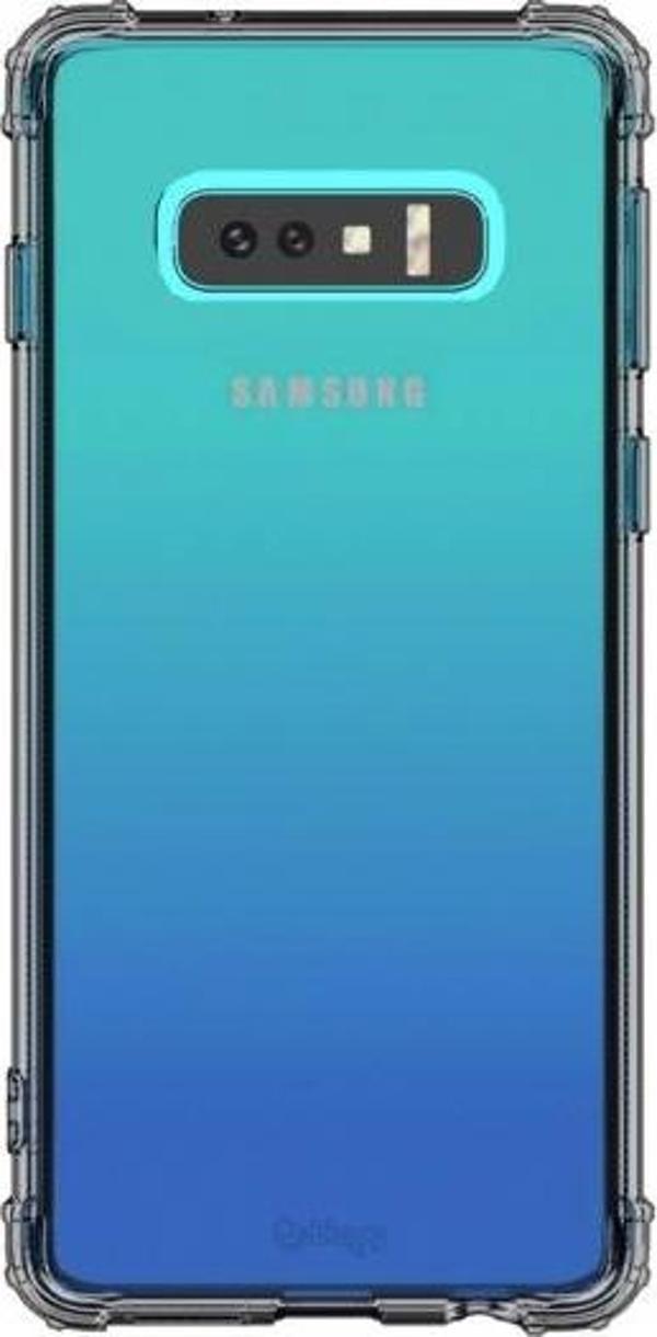 Blogy Galaxy S10e ile Uyumlu Crystal Fit Kılıf Smoke Black - Image 1
