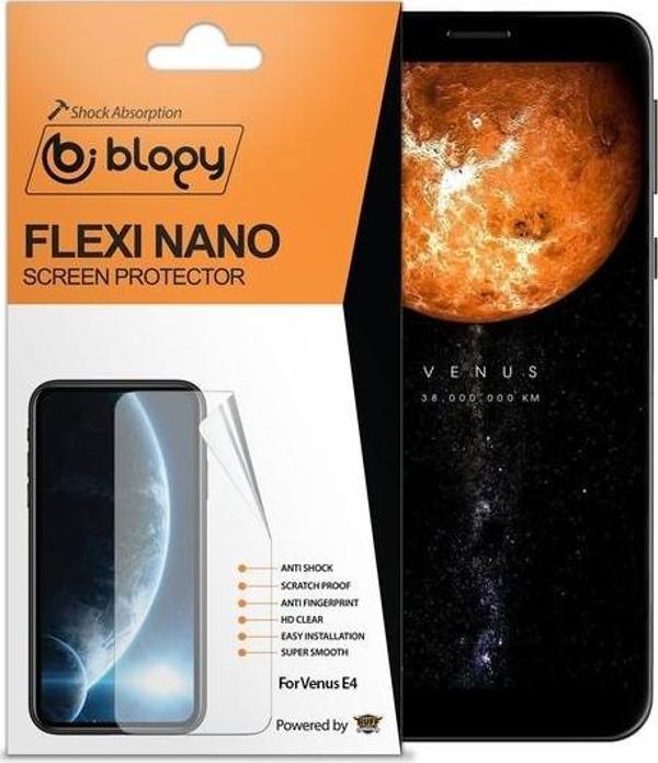 Blogy Venus E4 ile Uyumlu Flexi Nano Ekran Koruyucu - Image 1