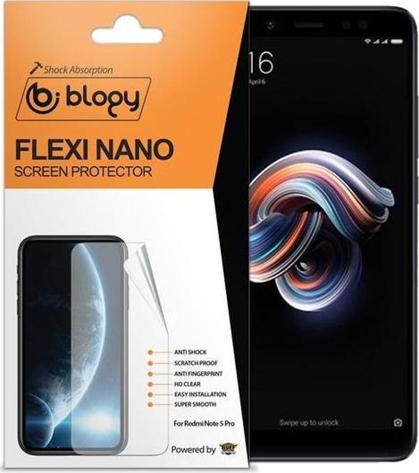 Blogy Redmi Note 5 Pro ile Uyumlu Flexi Nano Ekran Koruyucu - Image 1