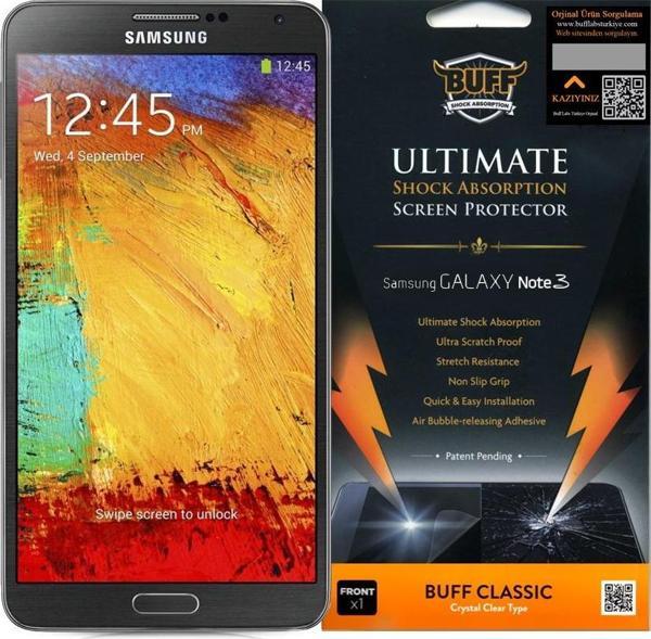 Buff Galaxy Note 3 ile Uyumlu Darbe Emici Film - Image 1