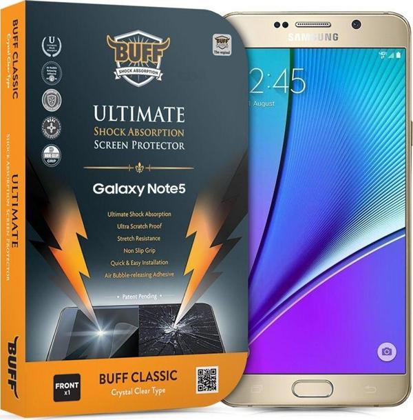 Buff Galaxy Note 5 ile Uyumlu Darbe Emici Ekran Koruyucu - Image 1