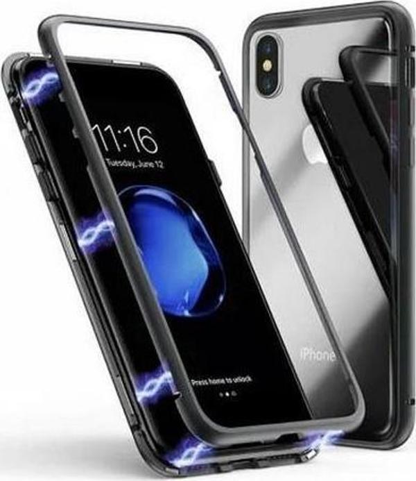 Blogy iPhone X / Xs ile Uyumlu Magnetic Case Kılıf - Image 1