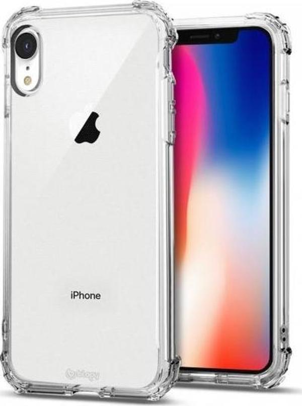 Blogy iPhone XR ile Uyumlu Crystal Fit Kılıf Crystal Clear - Image 1