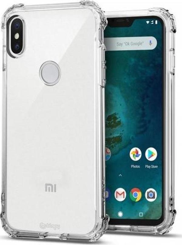 Blogy MI A2 Lite ile Uyumlu Crystal Fit Kılıf Crystal Clear - Image 1