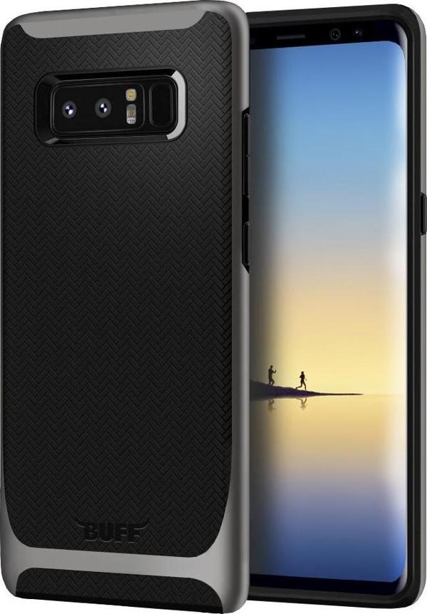 Buff Galaxy Note 8 ile Uyumlu New Armor Kılıf Space Gray - Image 1