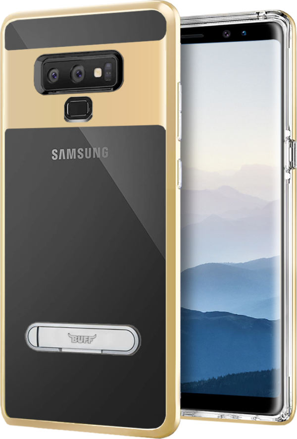 Buff Galaxy Note 9 ile Uyumlu Air Bumper Kılıf Gold - Image 1
