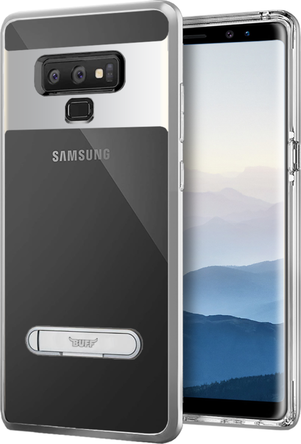 Buff Galaxy Note 9 ile Uyumlu Air Bumper Kılıf Silver - Image 1