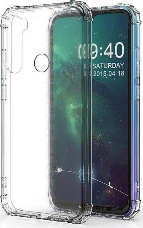 Blogy RedMi Note 8 ile Uyumlu Crystal Fit Kılıf Crystal Clear - Image 1