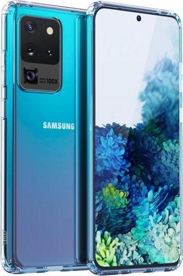 Buff Galaxy S20 Ultra ile Uyumlu Air Hybrid Kılıf Crystal Clear - Image 1