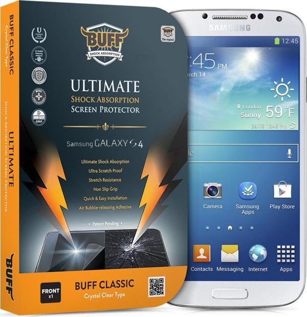 Buff Galaxy S4 ile Uyumlu Darbe Emici Ekran Koruyucu Film - Image 1