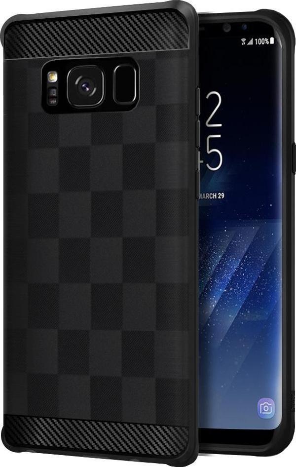 Buff Galaxy S8 Plus ile Uyumlu Black Armor Kılıf - Image 1